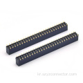 2.54mm 암 헤더 이중 행 SMT PA9T